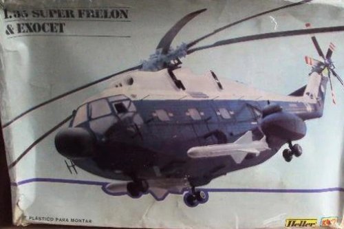 Kit Plastimodelismo Super Frelon & Exocet - Escala 1/35 - Kiko/Heller